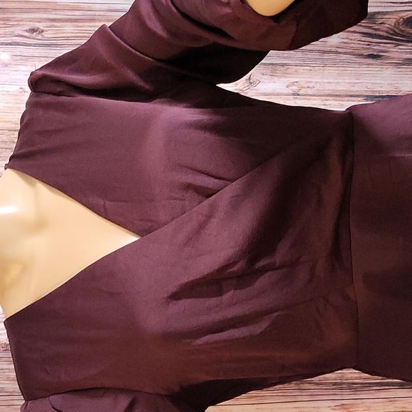 Express Women's Surplice Fit & Flare Long Sleeve Dress Size M ( Like New) - Picture 4 of 12